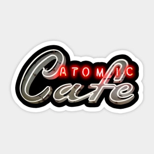 Atomic Cafe by Buck Tee Sticker